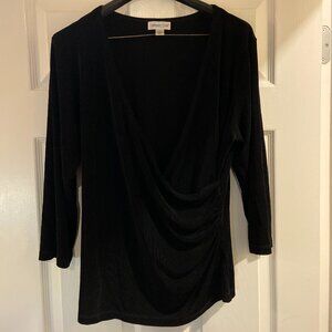 Coldwater Creek Surplice top  L